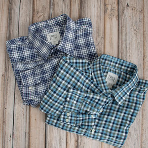 TRUE NATION Plaid Long Sleeve Men's Shirt Lot of 2